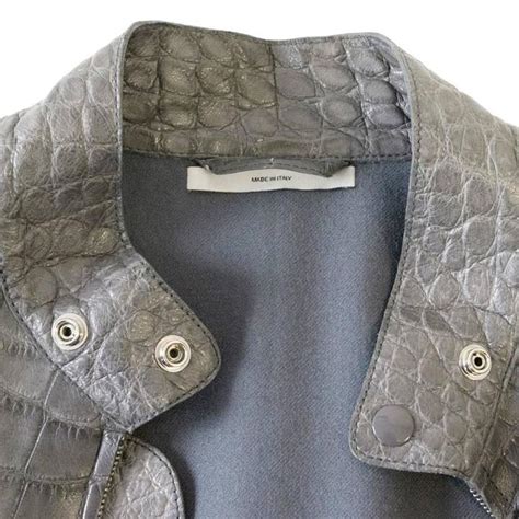 yves saint laurent crocodile skin jacket